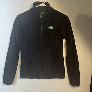 The North Face Jacket Womens Size XS Black Osito Plush Fleece Full Zip Casual